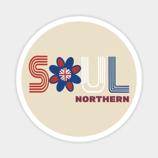 Northern Soul in red white and blue Magnet